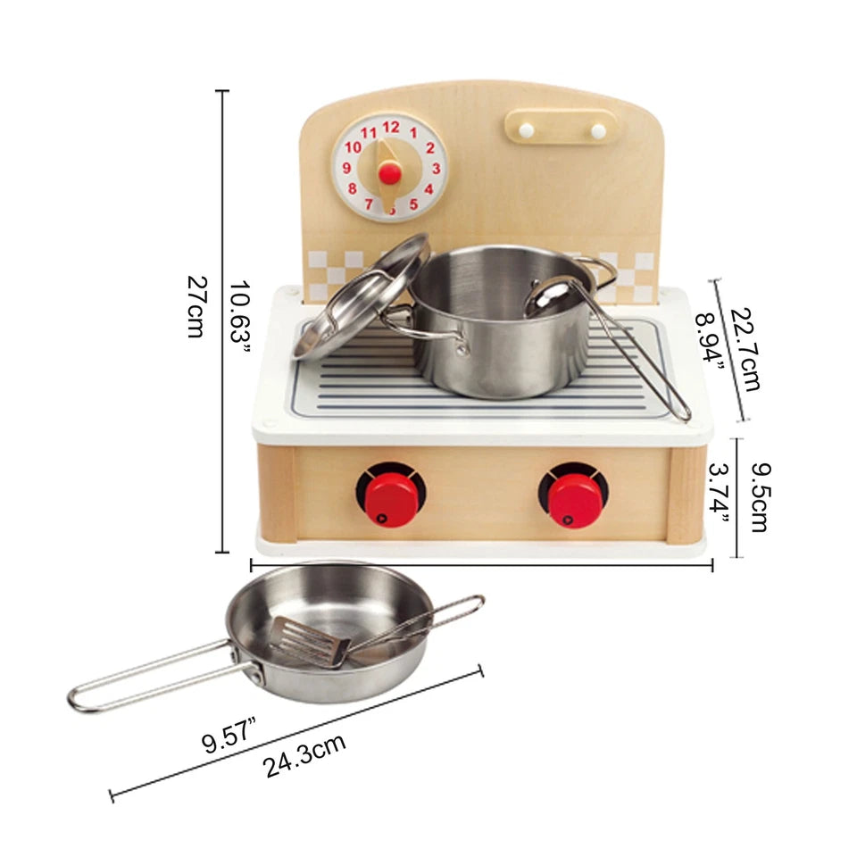 Fidtoy Cuisine Enfant 2-en-1 Cuisinière Gril Jouet de Cuisine