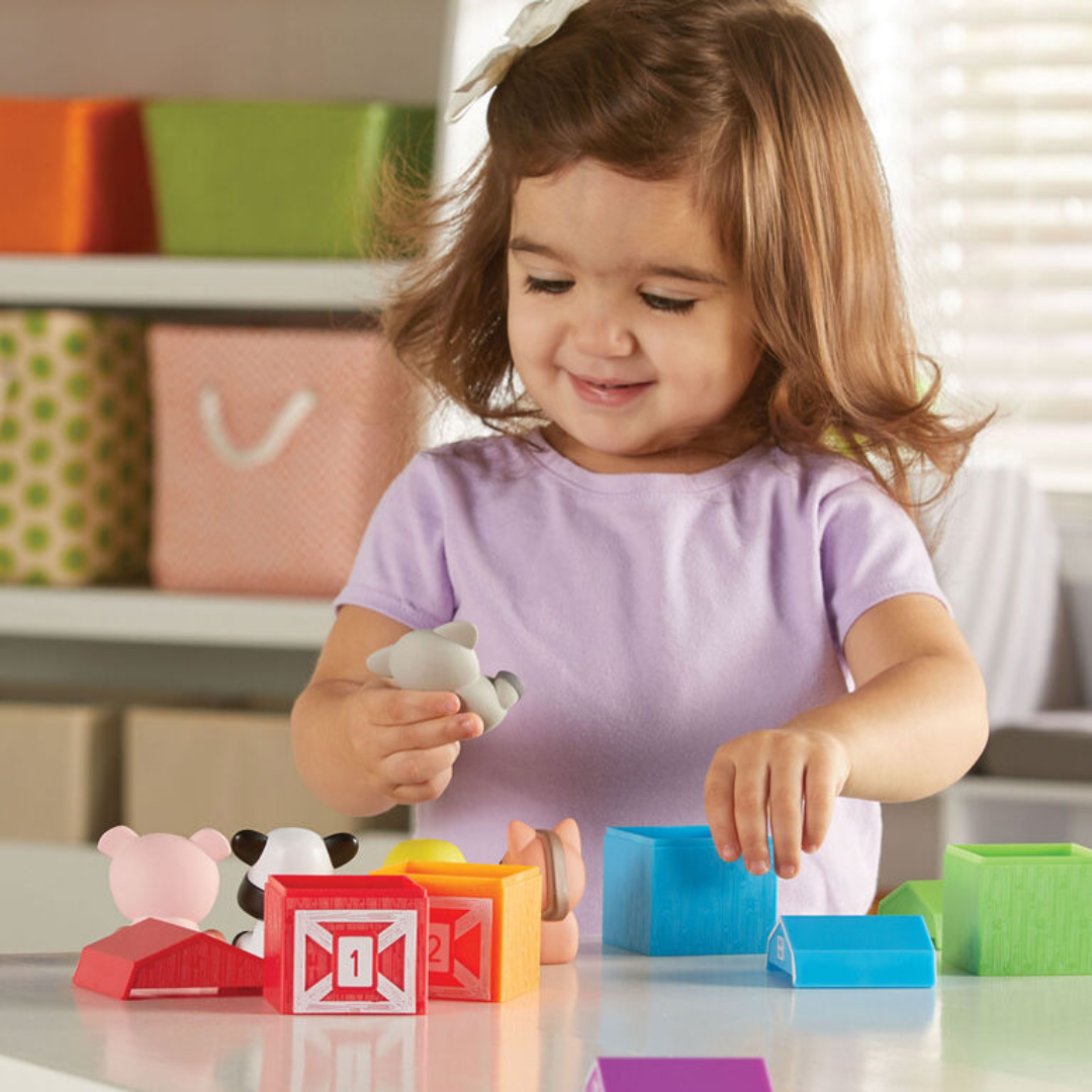 Fidtoy Jeu d'animaux de la ferme Montessori pour l'apprentissage des tout-petits (20 pièces)