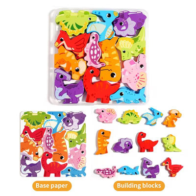 Wooden Box Puzzle | Matching and Stacking Puzzle for Toddlers