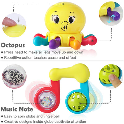 Fidtoy 10 pièces hochet et anneau de dentition pour bébé