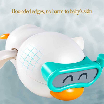 Jouets de bain Fidtoy Canard Nageur à Remonter – Lot de 3 pour le Bain des Tout-petits