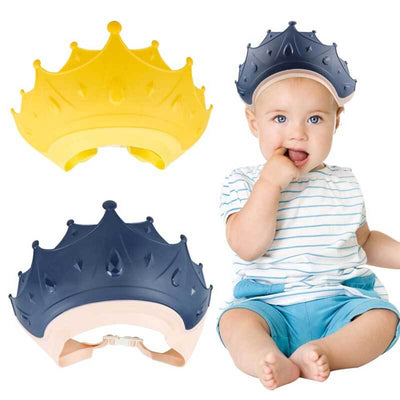 Gorro de ducha Fidtoy para bebés – Visera ajustable para el baño para protección de ojos y oídos, diversión al bañarse y nadar