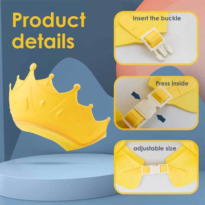 Gorro de ducha Fidtoy para bebés – Visera ajustable para el baño para protección de ojos y oídos, diversión al bañarse y nadar