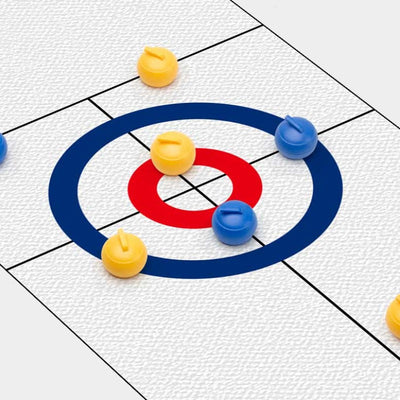Fidtoy Tabletop Curling Game Set Portable Family Board Game