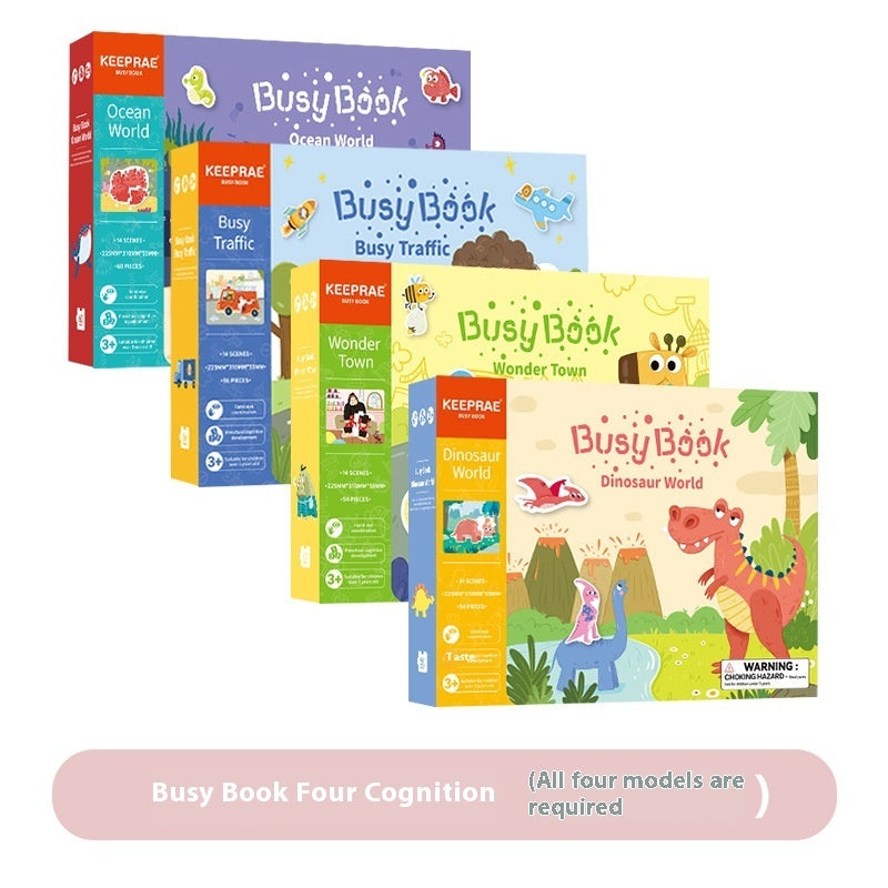 Iluminación Temprana del Bebé Educación Cognitiva Temprana Libro Tranquilo Juguetes Educativos
