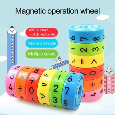 Mini-roue magnétique rotative d'opérations mathématiques - 313