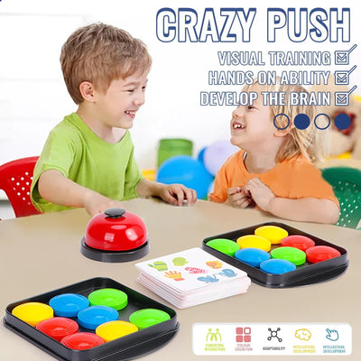 Fidtoy Push the Ball Quickly Pattern Multiplayer Game for Kids Fast Color Matching Board Game Logic Thinking Toy Ages 3-8