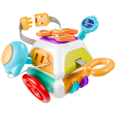 Fidtoy Cube d'activités sensoriel 10-en-1 pour tout-petits