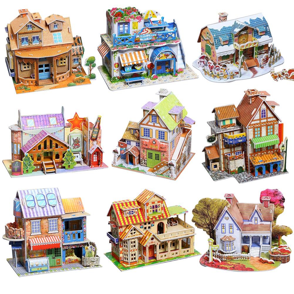 Set de Rompecabezas 3D de Espuma "Villa" para Armar - 488