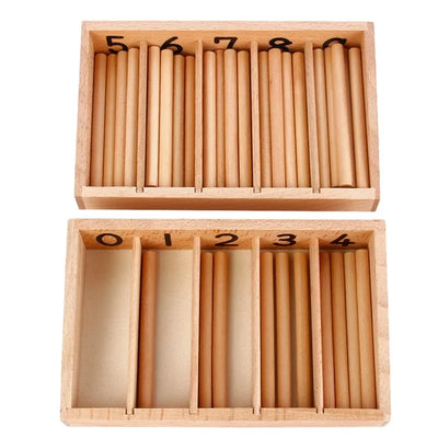 Fidtoy Montessori Spindle Box Counting Toy for Early Math