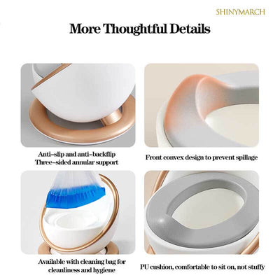 Fidtoy Toddler Potty Training Toilet Seat for Kids Comfortable Baby Potty Chair Portable Training Toilet for 1 2 3 Year Old Home Use
