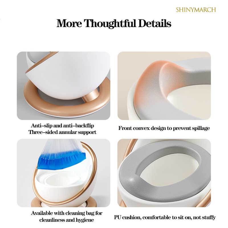 Fidtoy Toddler Potty Training Toilet Seat for Kids Comfortable Baby Potty Chair Portable Training Toilet for 1 2 3 Year Old Home Use