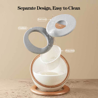 Fidtoy Toddler Potty Training Toilet Seat for Kids Comfortable Baby Potty Chair Portable Training Toilet for 1 2 3 Year Old Home Use