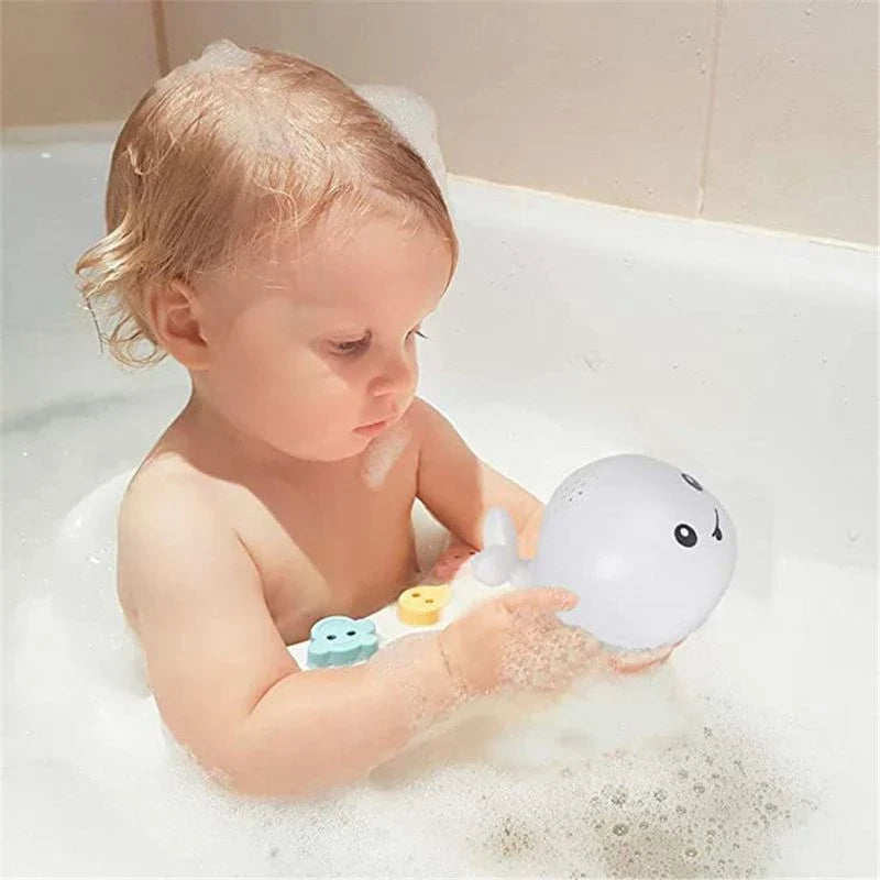 Fidtoy Baleine Jouet de bain Arroseur avec lumières pour bébés