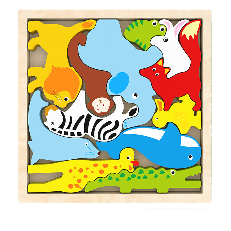 Fidtoy Puzzle de formes Montessori