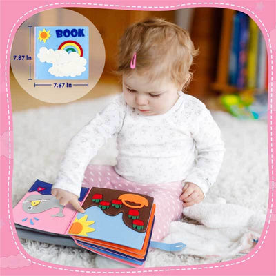 Fidtoy Montessori Busy Book for Toddlers | 12 Activities Quiet Sensory Learning Toy