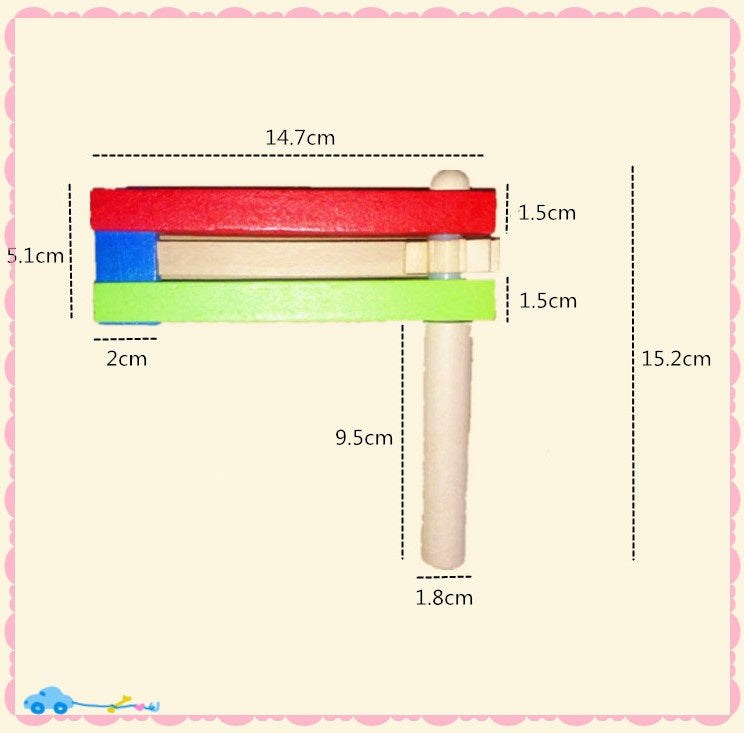 Slapper 6" 15 cm Instrument de Musique Sonore Jouet pour Enfants