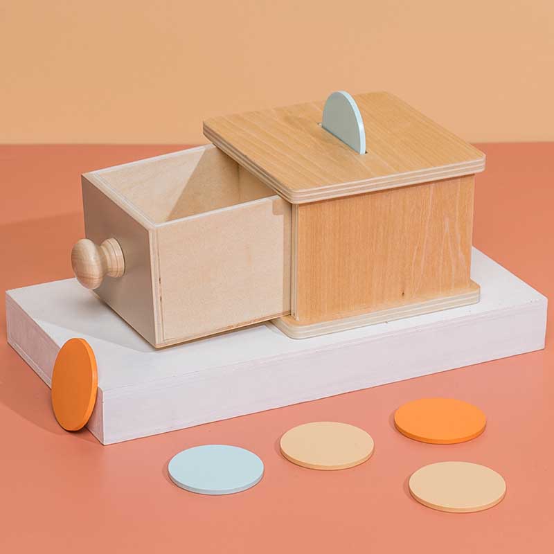 Fidtoy Montessori Object Permanence Box for Toddlers 6-36 Months Educational Fine Motor Toy