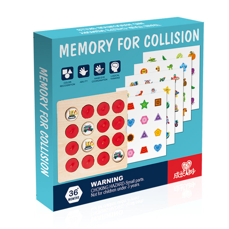 Wooden Memory Chess Game - 3D Educational Puzzle for Kids & Family