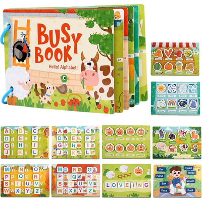 Livre d'activités Montessori à faire soi-même pour tout-petits Alphabet - 610