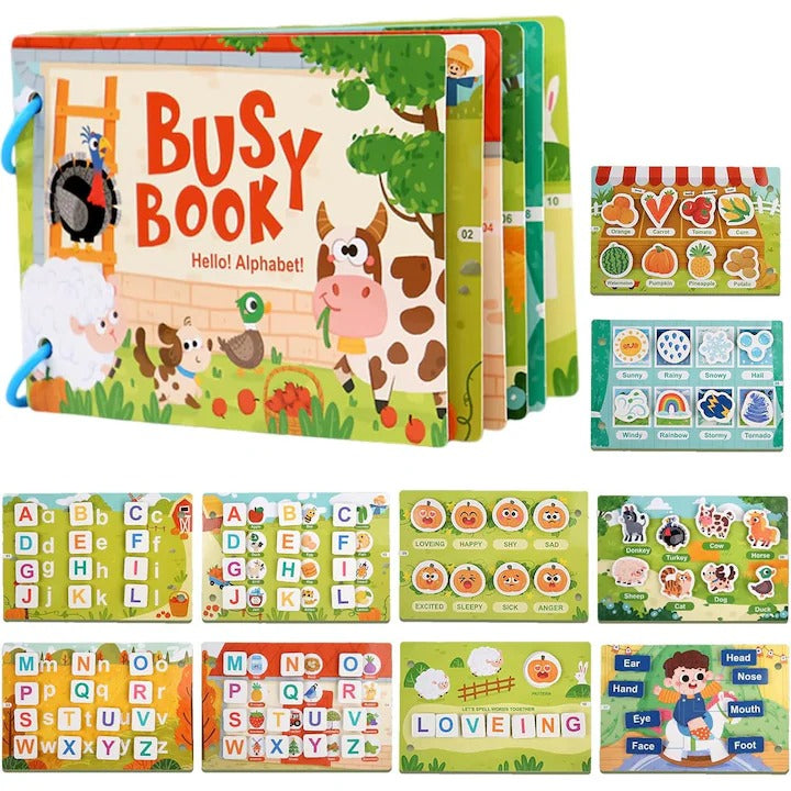 Libro de actividades DIY con el alfabeto para niños pequeños - 610