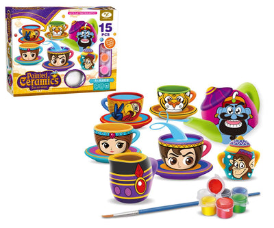 DIY Creative Decoration Aladdin Ceramics Tea Painting Kit - D20