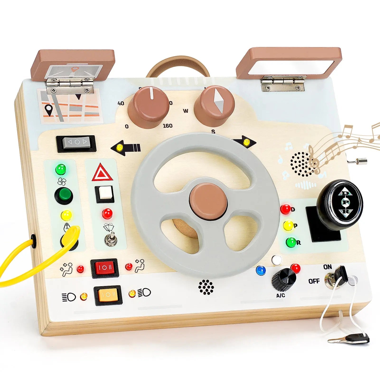 Volant lumineux et sonore pour les tout-petits de 1 à 3 ans