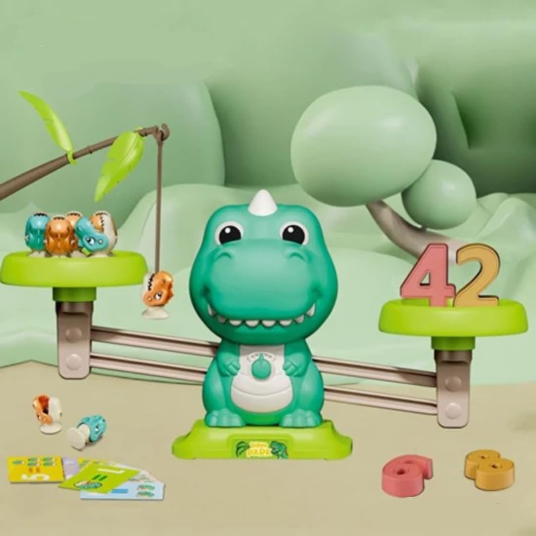 Kit de aprendizaje de matemáticas mentales de equilibrio y captura de dinosaurios - 29B