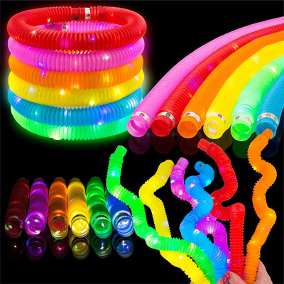Tube Pop Extensible Lumineux dans le Noir 6 pièces - 6LG