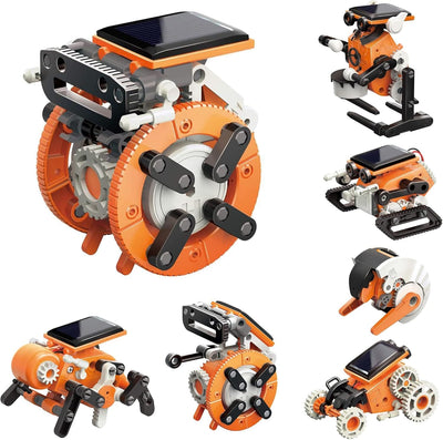 Fidtoy Kit Robot Solaire 7 en 1 STEM pour Enfants, Jouet de Construction Robotique Solaire DIY, Kit Scientifique d'Ingénierie sur les Énergies Renouvelables, Âge 8+