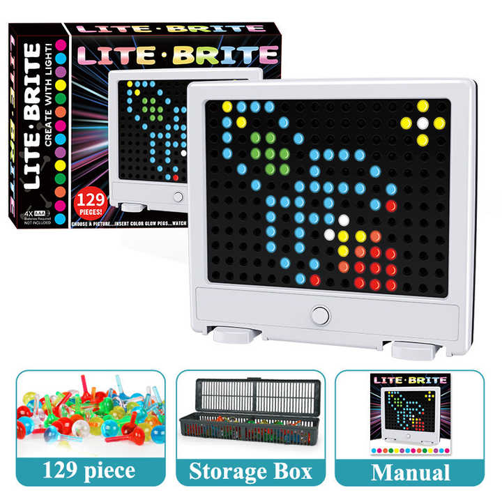 Glow the Light Peg Board Bead Kit - 111