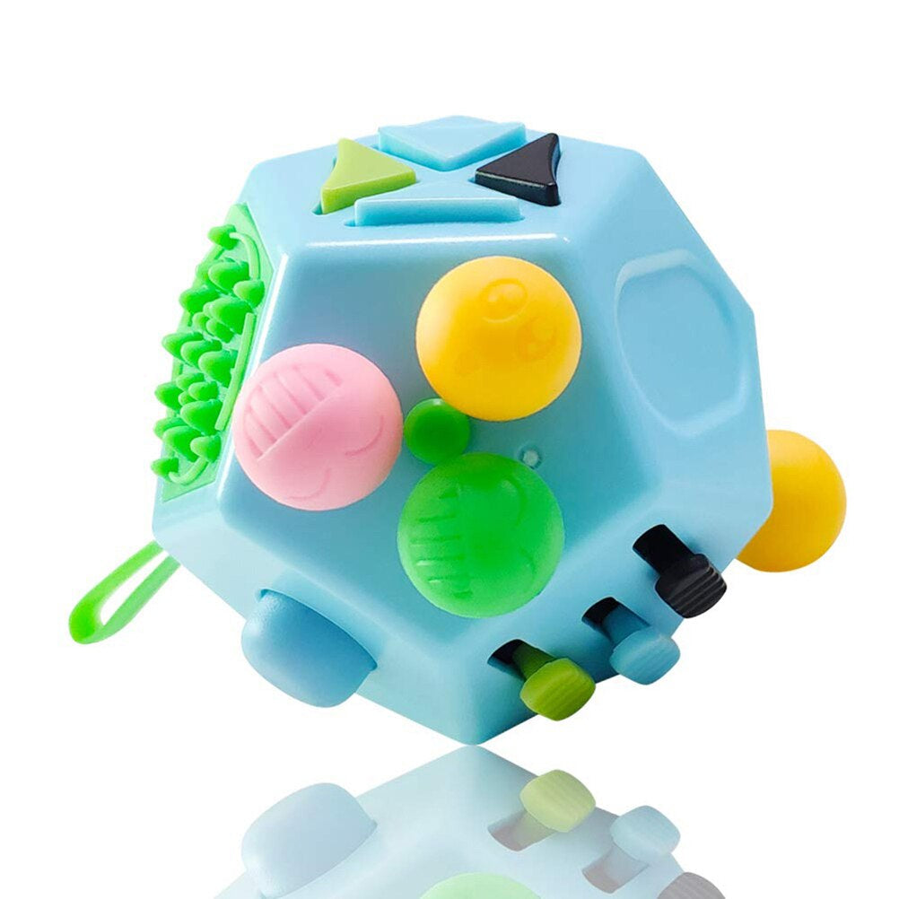 12-Sided Decompression Toy™ - Verlicht de stress - Sensorische Speelkubus