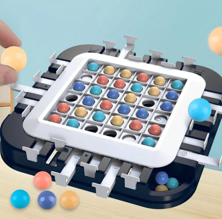 Fidtoy Stay Alive Survival Chess Track Board Game for Kids Ages 5+, Plastic Rainbow Strategy Board Game with Two-Player Duel and Family Tabletop Play
