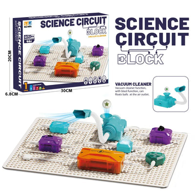 Bloques electrónicos Circuito científico Aspiradora 44 experimentos 21 piezas - 001