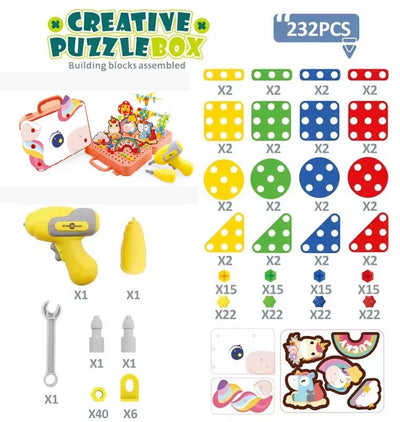 Perceuse électrique créative 3D licorne magique - 77A