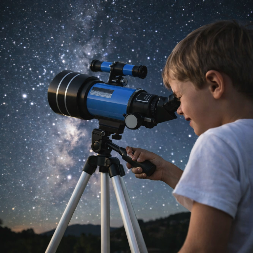 Télescope astronomique réfracteur Fidtoy 70 mm pour débutants