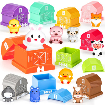 Kit de jeu éducatif sur les animaux de la ferme Fidtoy