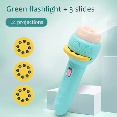 Fidtoy Mini Multiple Flash Light Projection Play Set for Kids Storytelling Bedtime Pattern Projector Toy