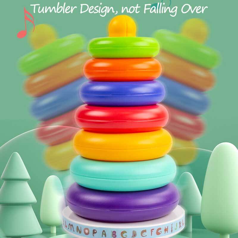 Fidtoy Baby Stacking Ring Toy Sensory Development Learning Toy