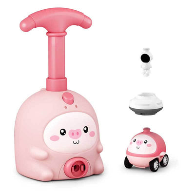 Fidtoy Balloon-Powered Car Toy for Toddlers 1-5 | STEM Learning & Dual-Mode Racing and Flying
