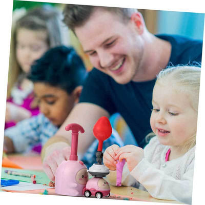 Fidtoy Balloon-Powered Car Toy for Toddlers 1-5 | STEM Learning & Dual-Mode Racing and Flying