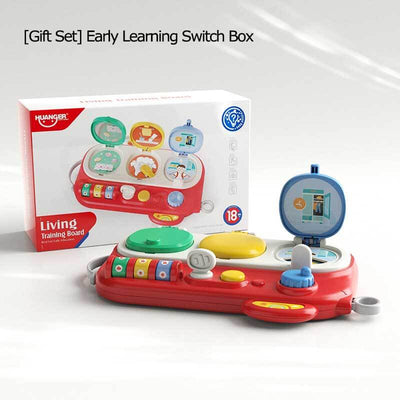 Fidtoy Busy Cube Montessori – Jouet d'éveil sensoriel interactif pour bébés et tout-petits