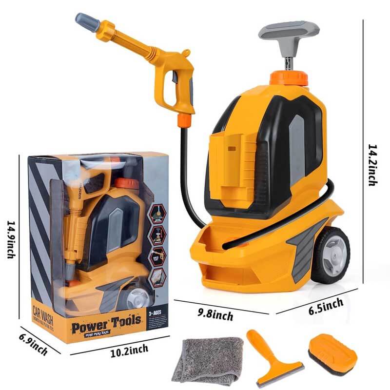 Fidtoy Kids Pressure Washer Toy – Outdoor Water Play for Car Wash and Dexterity