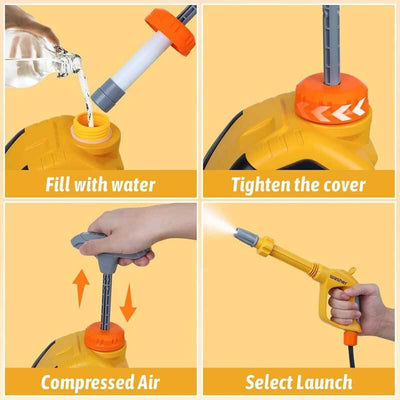 Fidtoy Kids Pressure Washer Toy – Outdoor Water Play for Car Wash and Dexterity