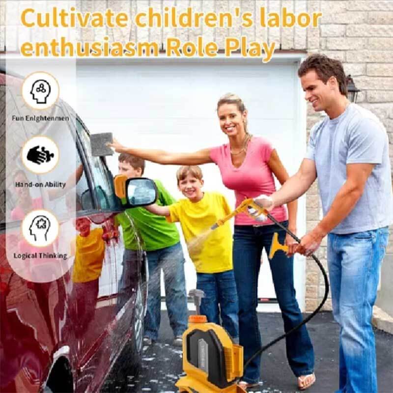 Fidtoy Kids Pressure Washer Toy – Outdoor Water Play for Car Wash and Dexterity