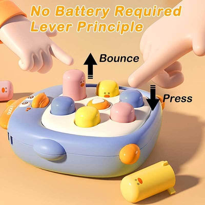 Fidtoy Mini jeu de tape-taupe portable – Jouet interactif pour tout-petits, enfants et adultes
