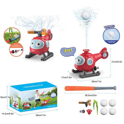 Fidtoy Water Sprinkler Baseball Toy Outdoor Summer Game for Kids