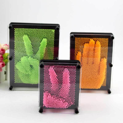 Fidtoy Jouet 3D Pin Art Tableau d'empreinte sensorielle arc-en-ciel pour enfants | Créativité et motricité fine