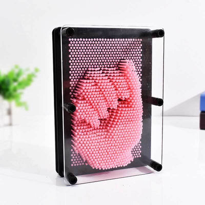 Fidtoy Jouet 3D Pin Art Tableau d'empreinte sensorielle arc-en-ciel pour enfants | Créativité et motricité fine