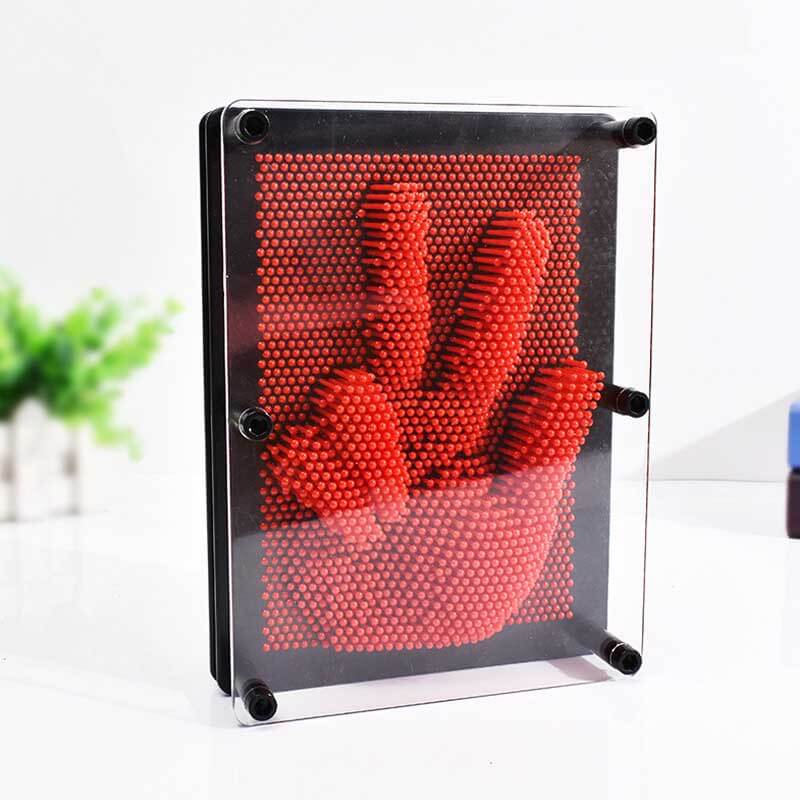 Fidtoy Jouet 3D Pin Art Tableau d'empreinte sensorielle arc-en-ciel pour enfants | Créativité et motricité fine